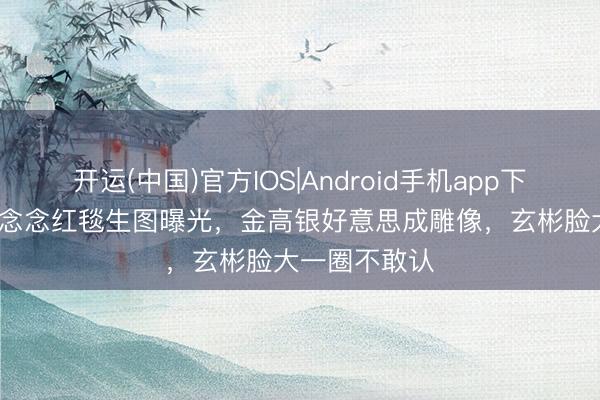 开运(中国)官方IOS|Android手机app下载 第62届百念念红毯生图曝光,金高银好意思成雕像,玄彬脸大一圈不敢认